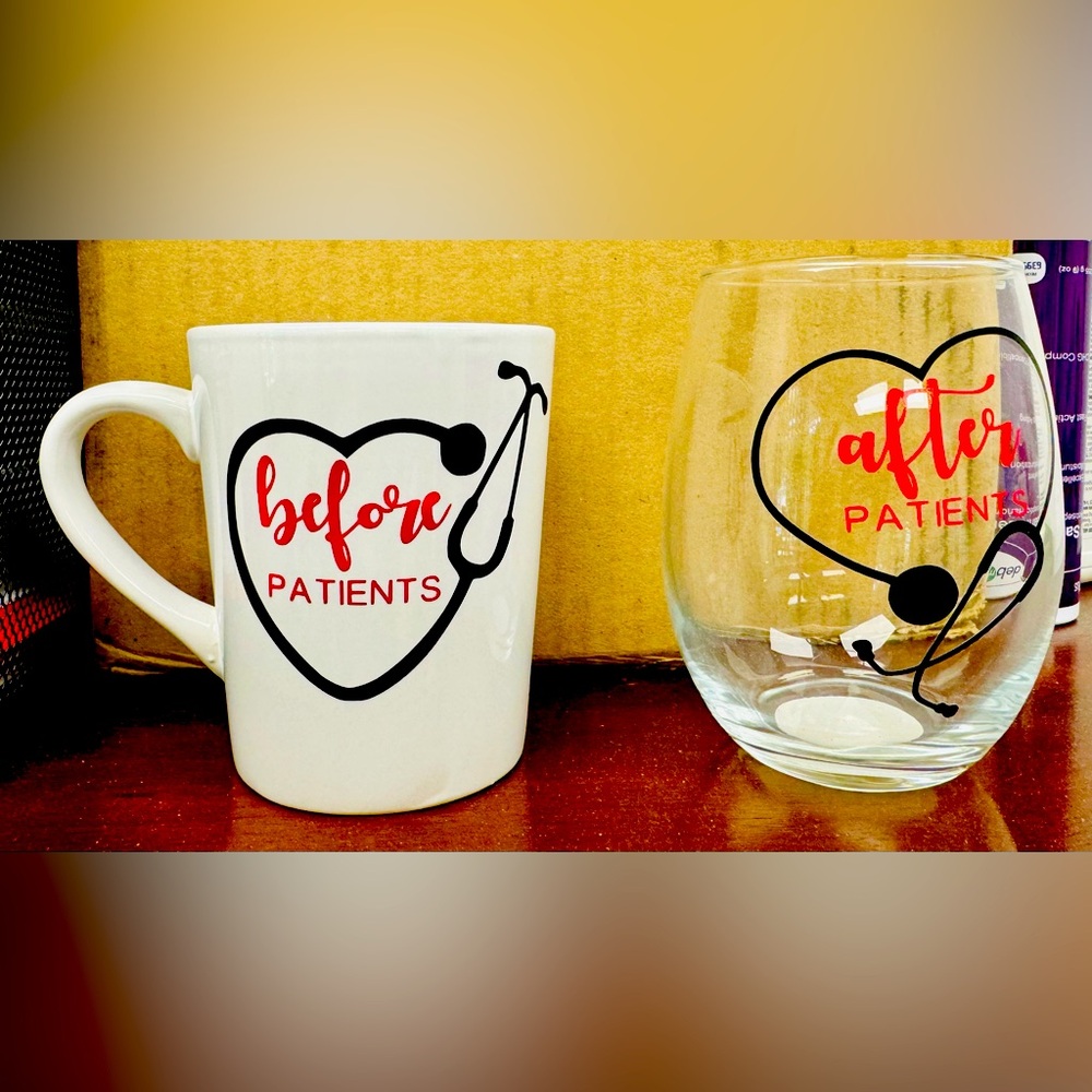 Nurse Gift Mug and Wine Glass